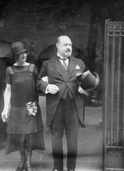 Christian Thams og svigermoren til hans datter Bébé.