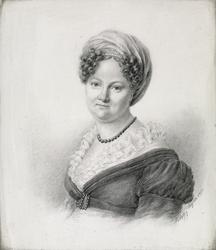 Portrett av Betty von Hostrup [Papirkunst]