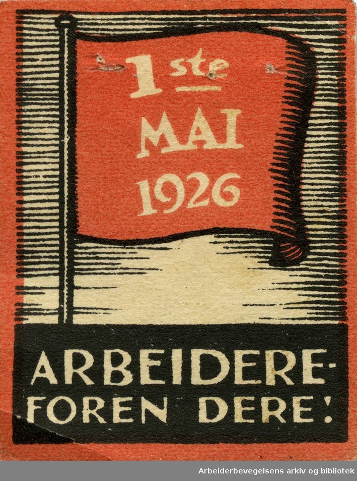 Arbeiderpartiets 1. mai-merke fra 1926