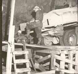 Vannkraftutbygging, støyping inne i tunnelen.