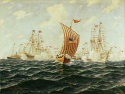 "Viking"s mottagelse i Chicago 12. juni 1893 [Oljemaleri]