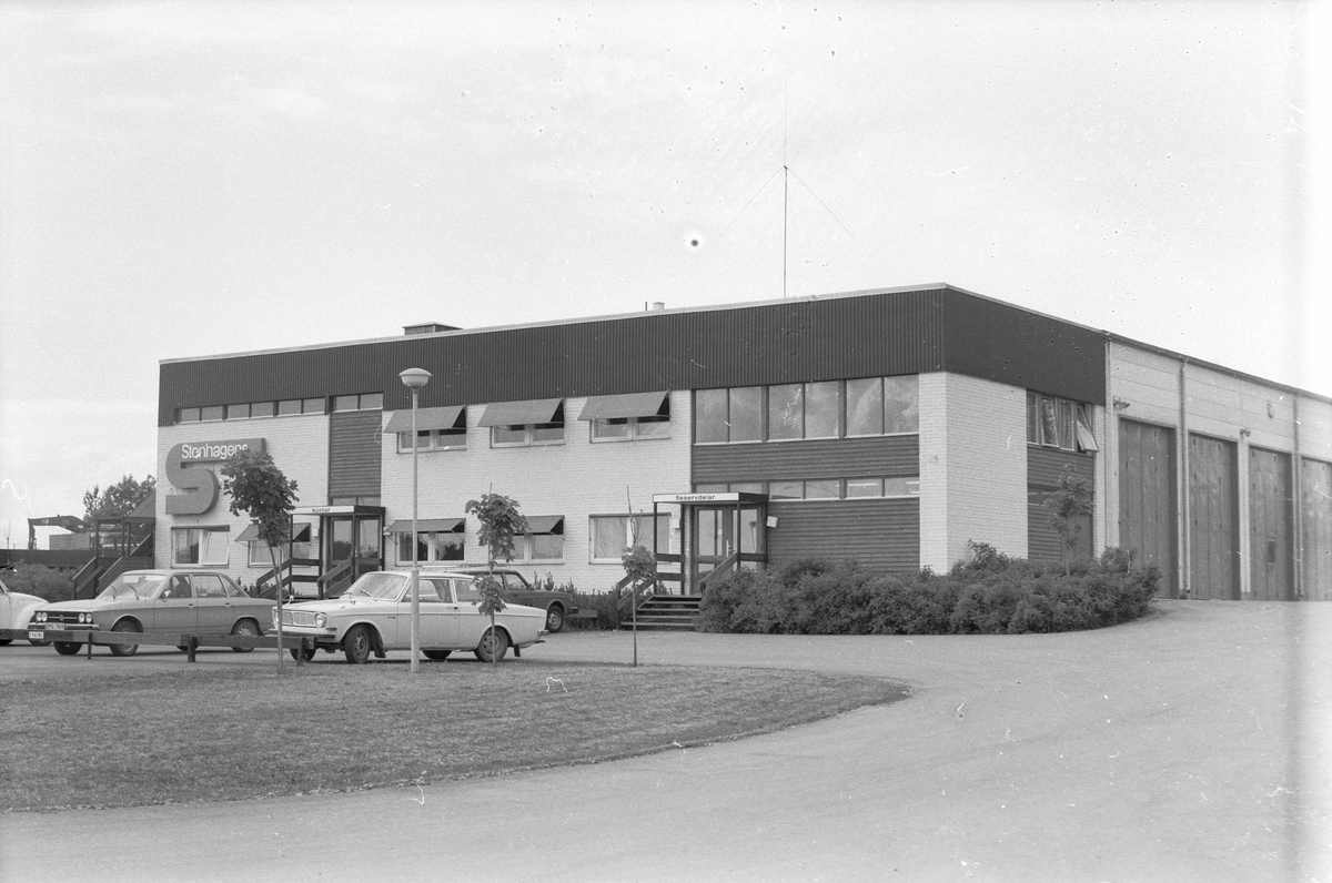 Stenhagens karosserifabrik, Läby socken, Uppland 1975