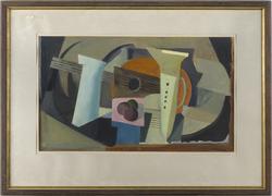 Kubistisk komposisjon [Oljemaleri]