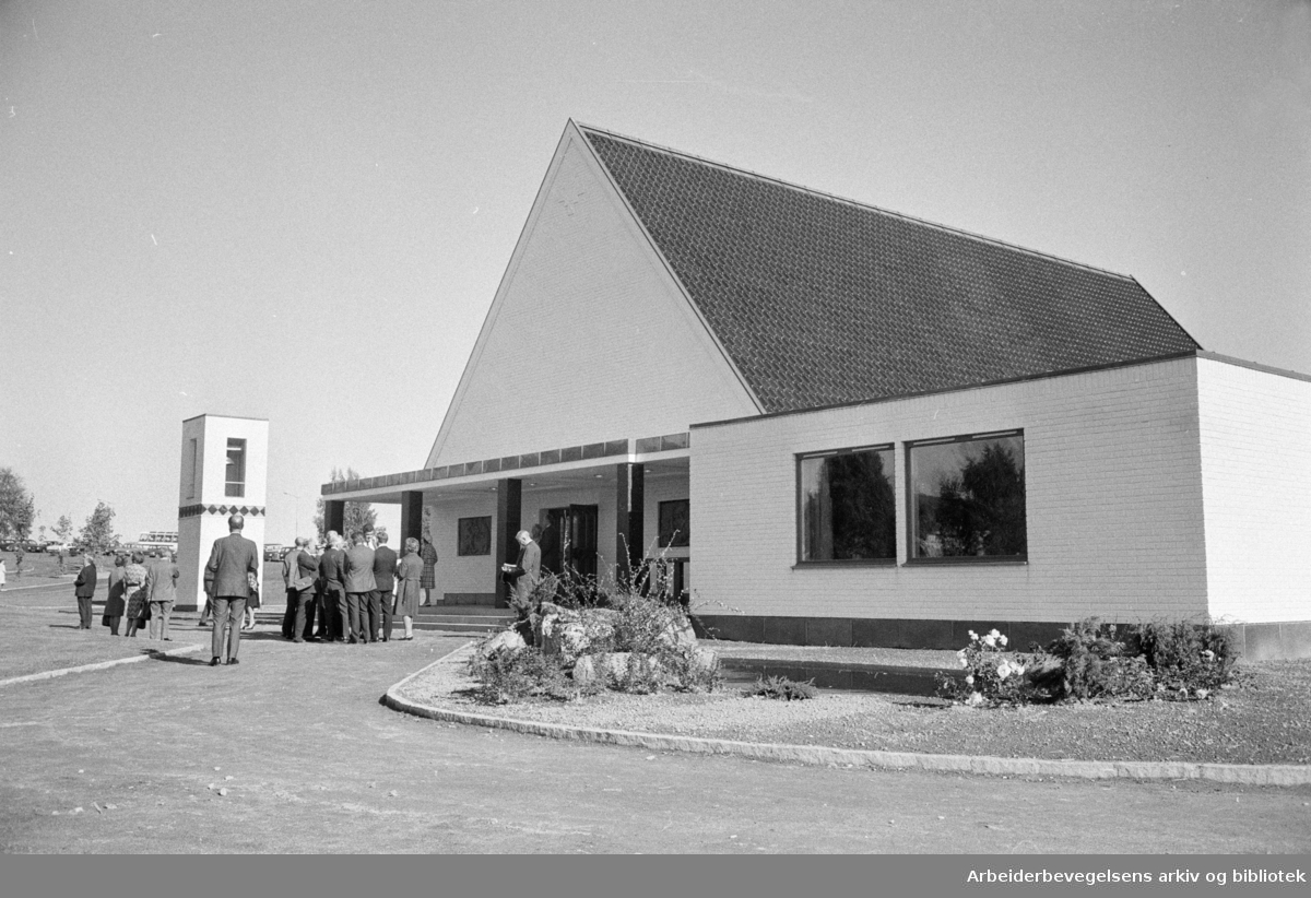 Innvielse av Alfaset kapell. September 1972