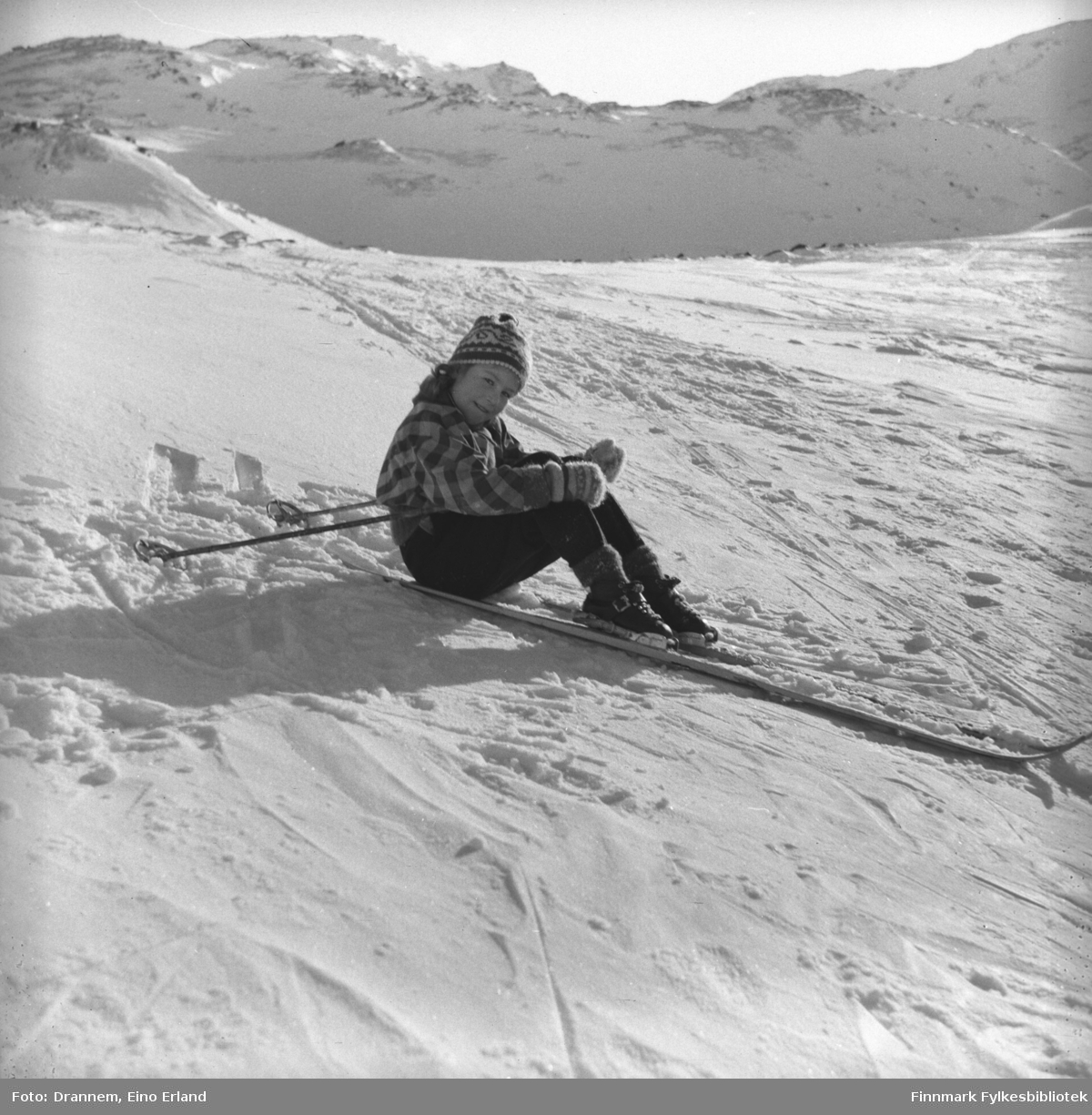 Turid Lillian på skitur i Hammerfest