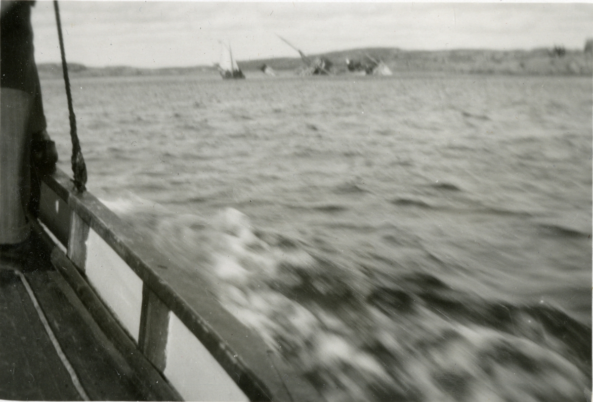Dampskipet 'Göteborg' (b. 1891) grunnstøtte og sank september 1930 sør for Grebbestad, Sverige.