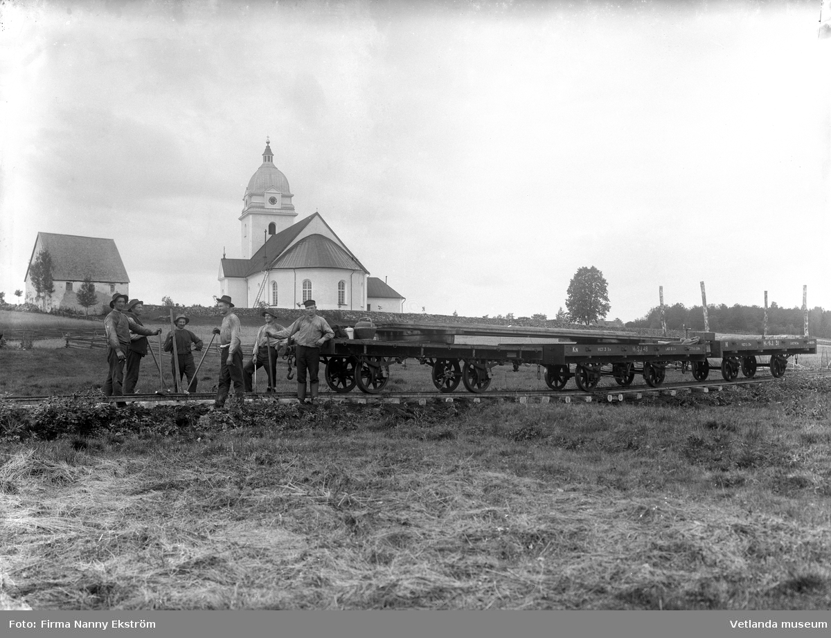 Järnvägsbygget vid Alseda kyrka