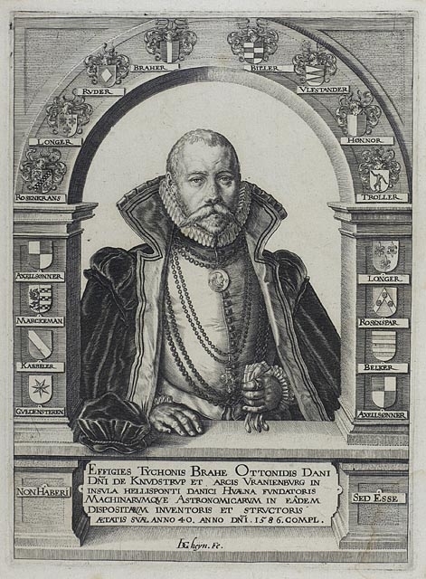 Tycho Brahe utan hatt

Tycho Brahe vid 40 års ålder 1586