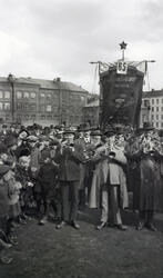 1. mai i 1920-årene..Musikkorpset til Kristiania Renovations