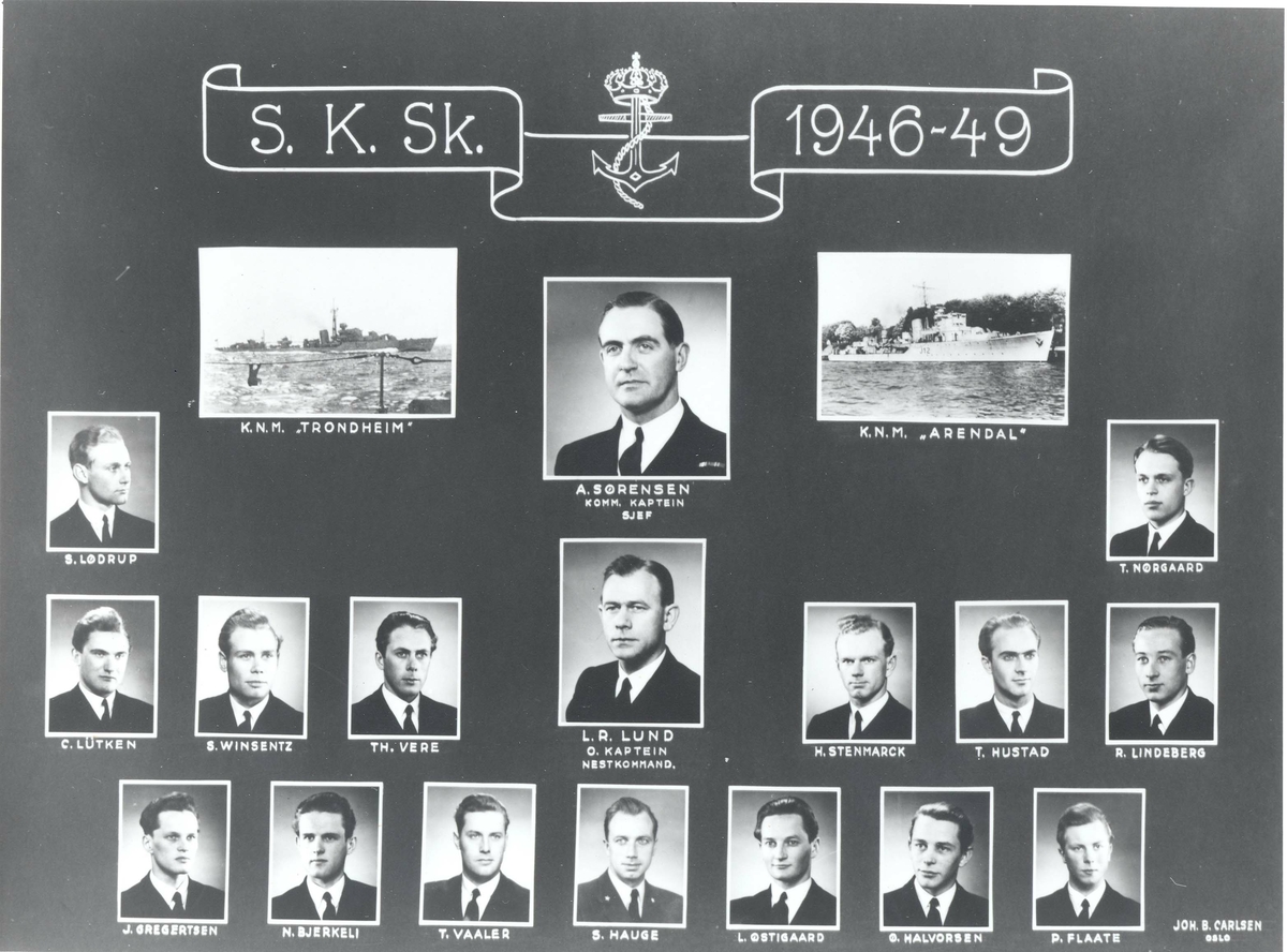 Sjøkrigsskolekullet 1946/49.
