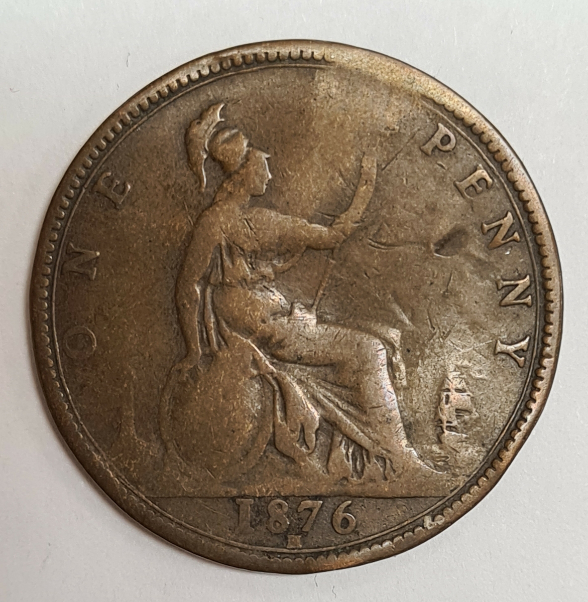5 mynt från Storbritanien.
1 Penny, 1860
1 Penny, 1861
1 Penny, 1862
1 Penny, 1876
1 Penny, 1889
