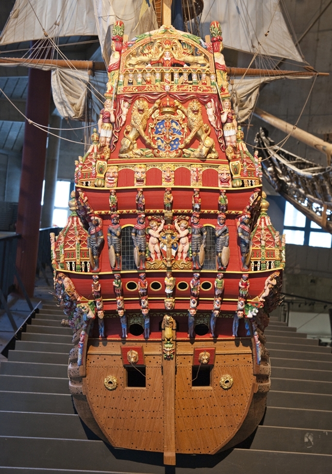 Fartygsmodell av Vasa i skala 1:10.