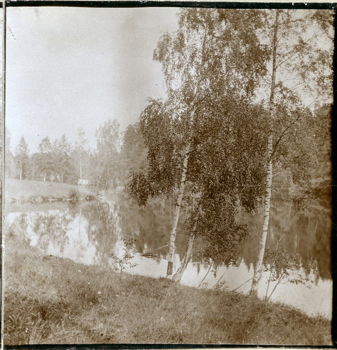 Västanfors sn, Fagersta kn, Västanfors.
Stereoskopiskt foto (3-D), c:a 1909.