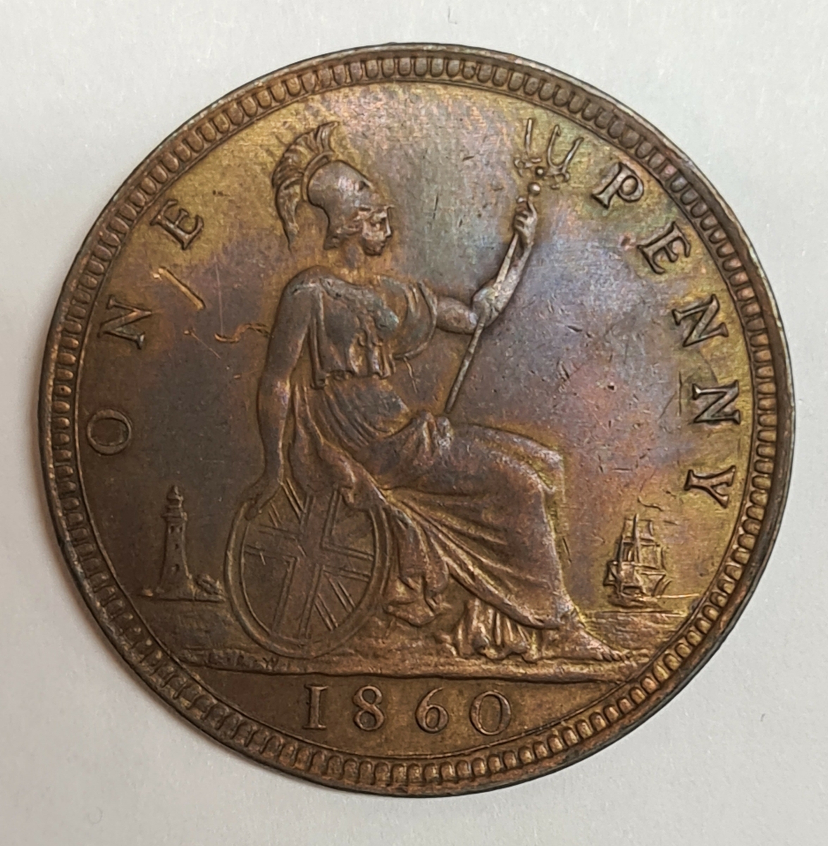 3 mynt från Storbritanien.
1 Penny, 1860
1 Penny, 1863
1 Penny, 1866