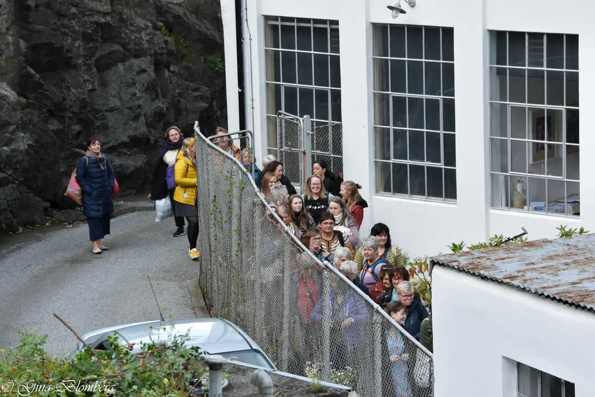 kø på vei inn til Bergen Strikkefestival 2019