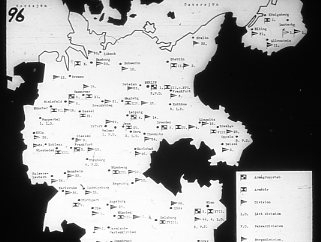 Tyska krigsmakten. Karta över fältförband.