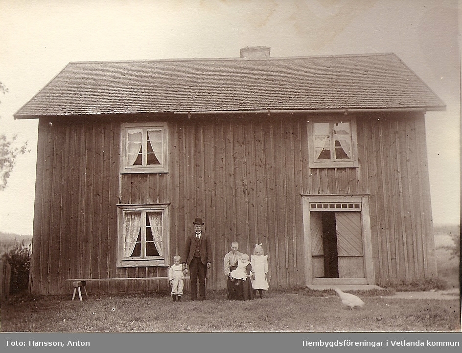 Fröset Västergård från den norra sidan, 1910. 
Fröderyds Hembygdsförening