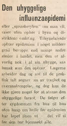 Indlandsposten, 31. oktober 1918 (Foto/Photo)