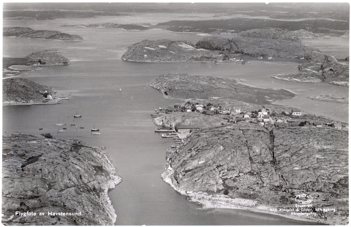 Flygfoto av Havstensund.