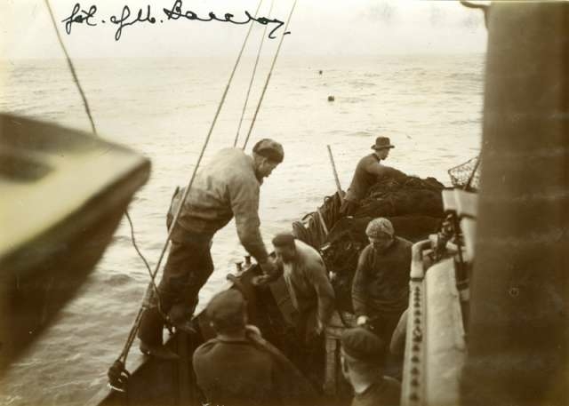 På sildefiske med "Arnvid" sommeren 1902.