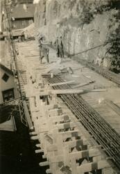 Fra byggingen ved Østerklev bru 1930