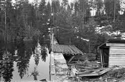 Stenslitjerndammen i elva Tannåa, Nord-Odal, Hedmark før omb
