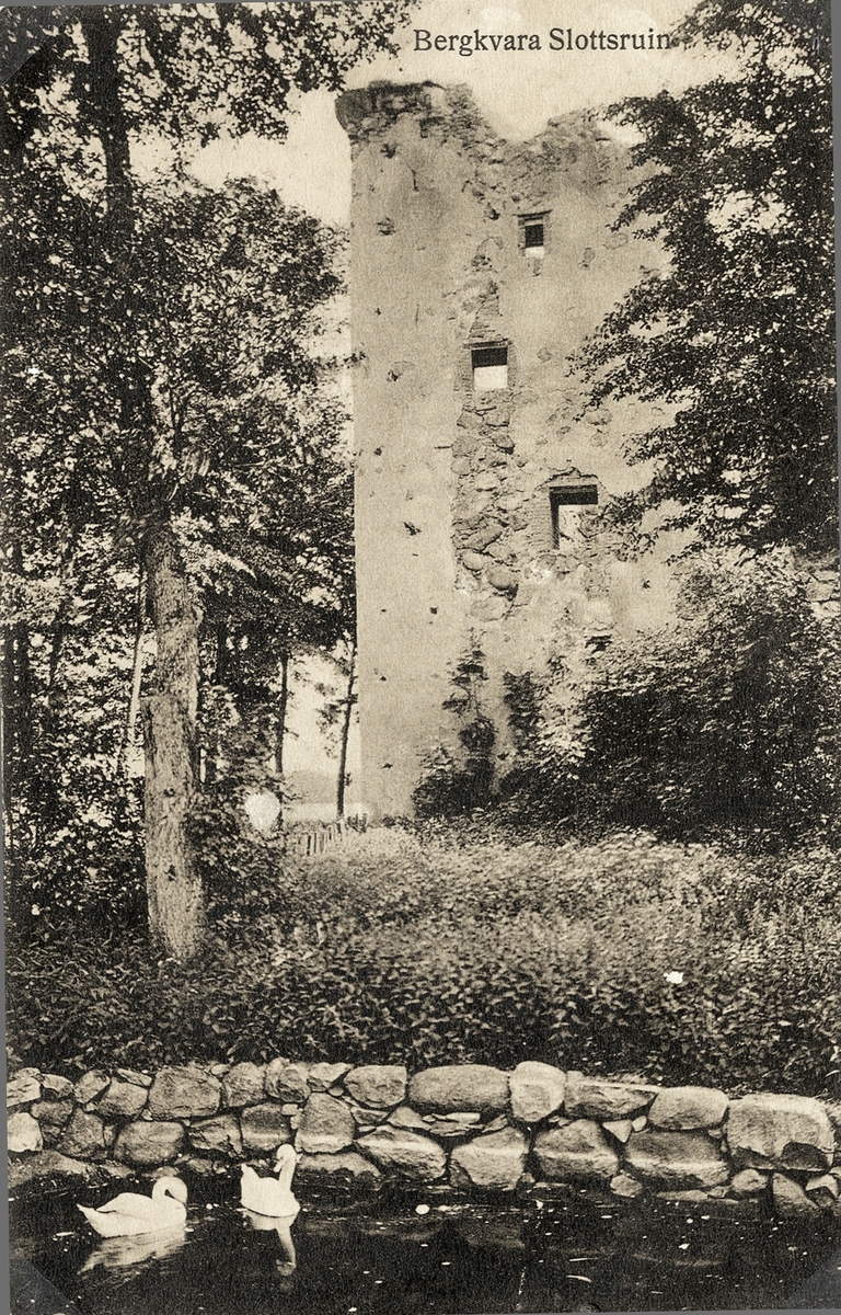 Bergkvara slottsruin, 1916.