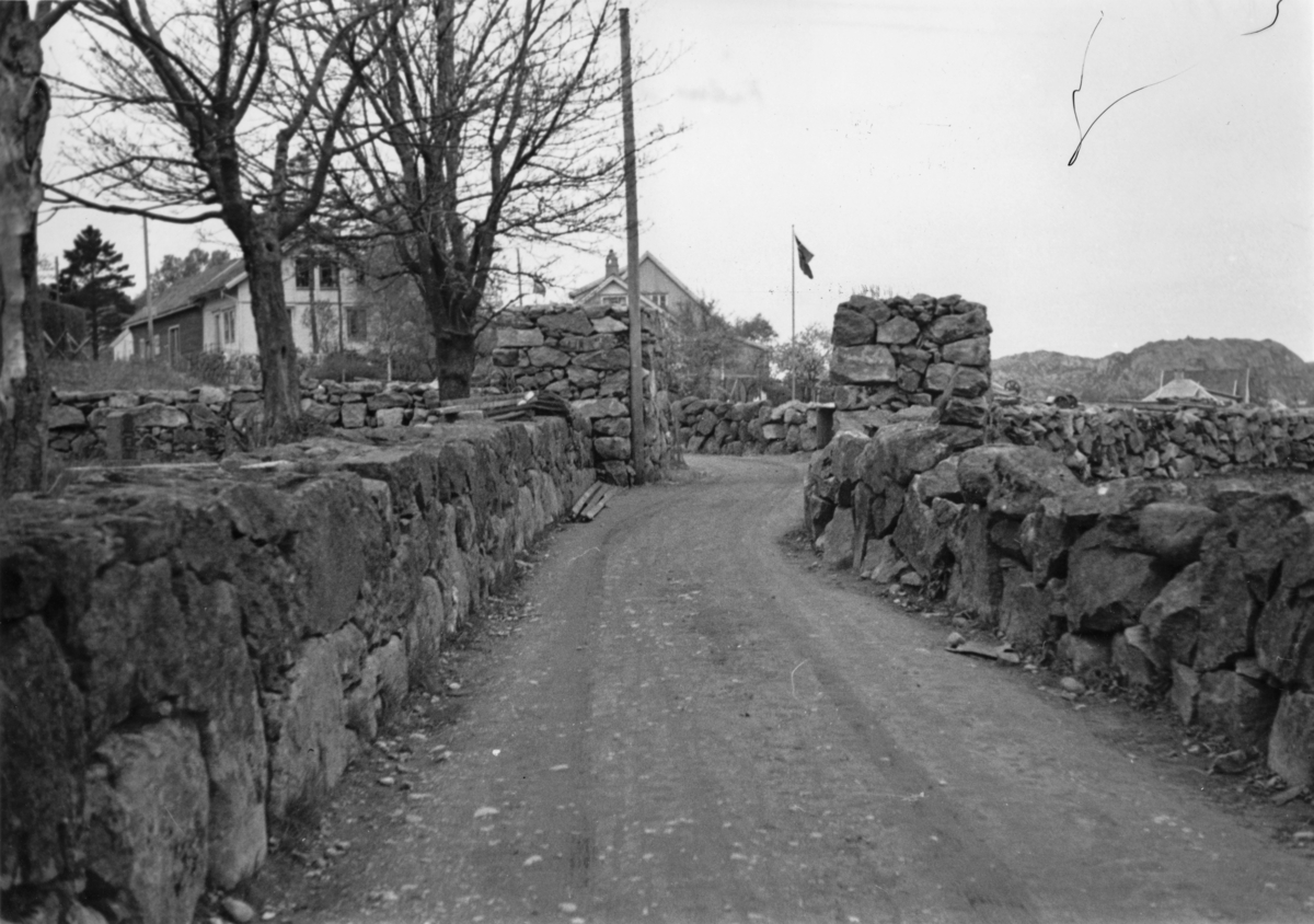 Tysk sperring på Årstad, 10. mai 1945.