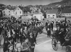 Tysklandsfangene kommer, 28. mai 1945.