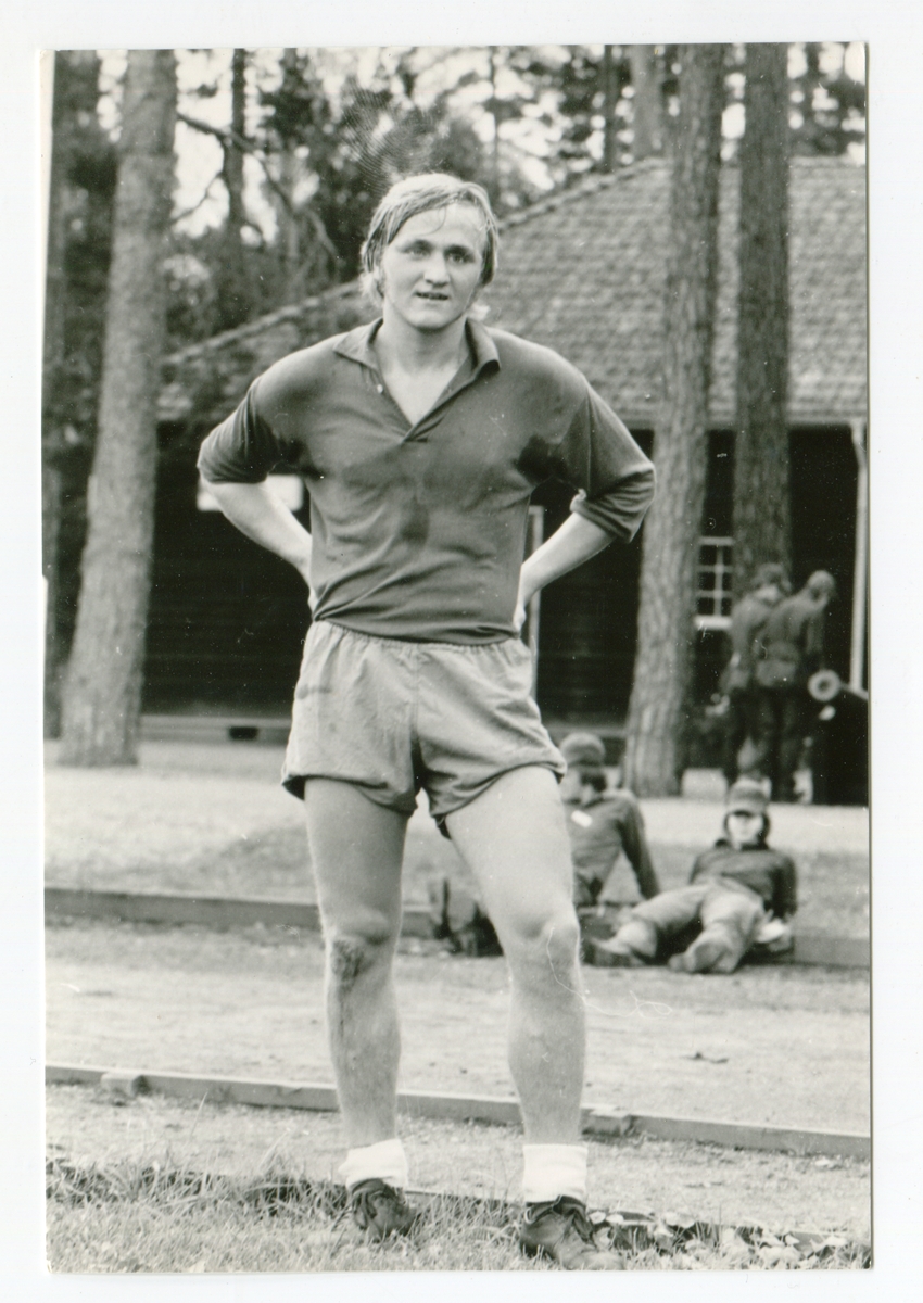 Regementets dag 1971,porträttbild fotbollsspelare.