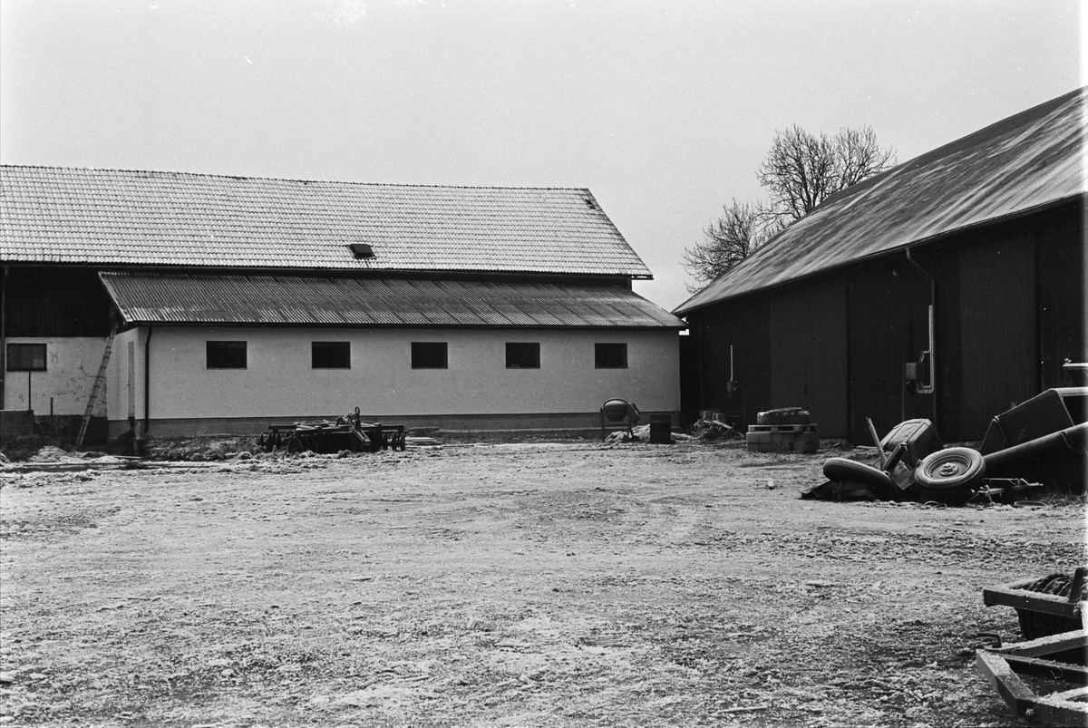 Ladugård och lada, Näs-Edeby 1:1, Uppsala-Näs socken, Uppland 1984