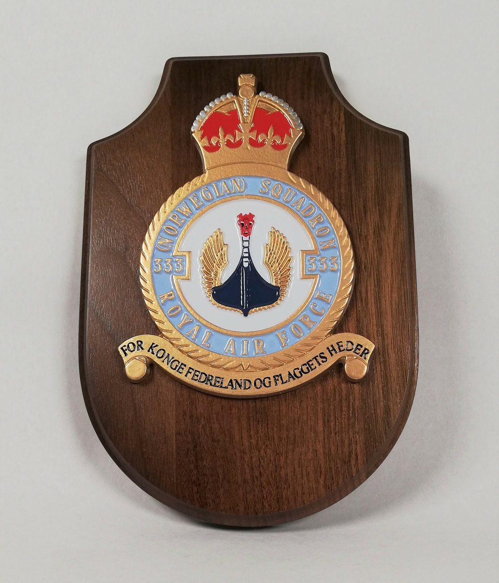 Våpenskjold 333 skv underlagt Royal Airforce under 2. verdenskrig