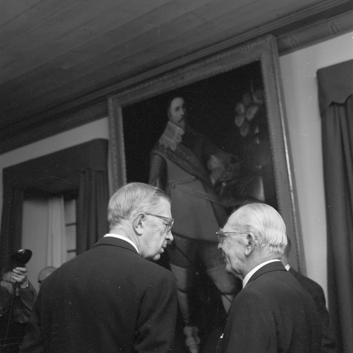 Gustav Adolfs Akademien, invigning av nya lokaler med kungen som hedersgäst, Uppsala 1958