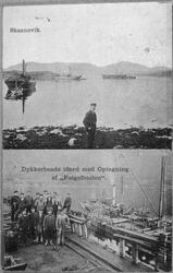 Frå Skånevik i samband med forliset til "Folgefonden" i 1908