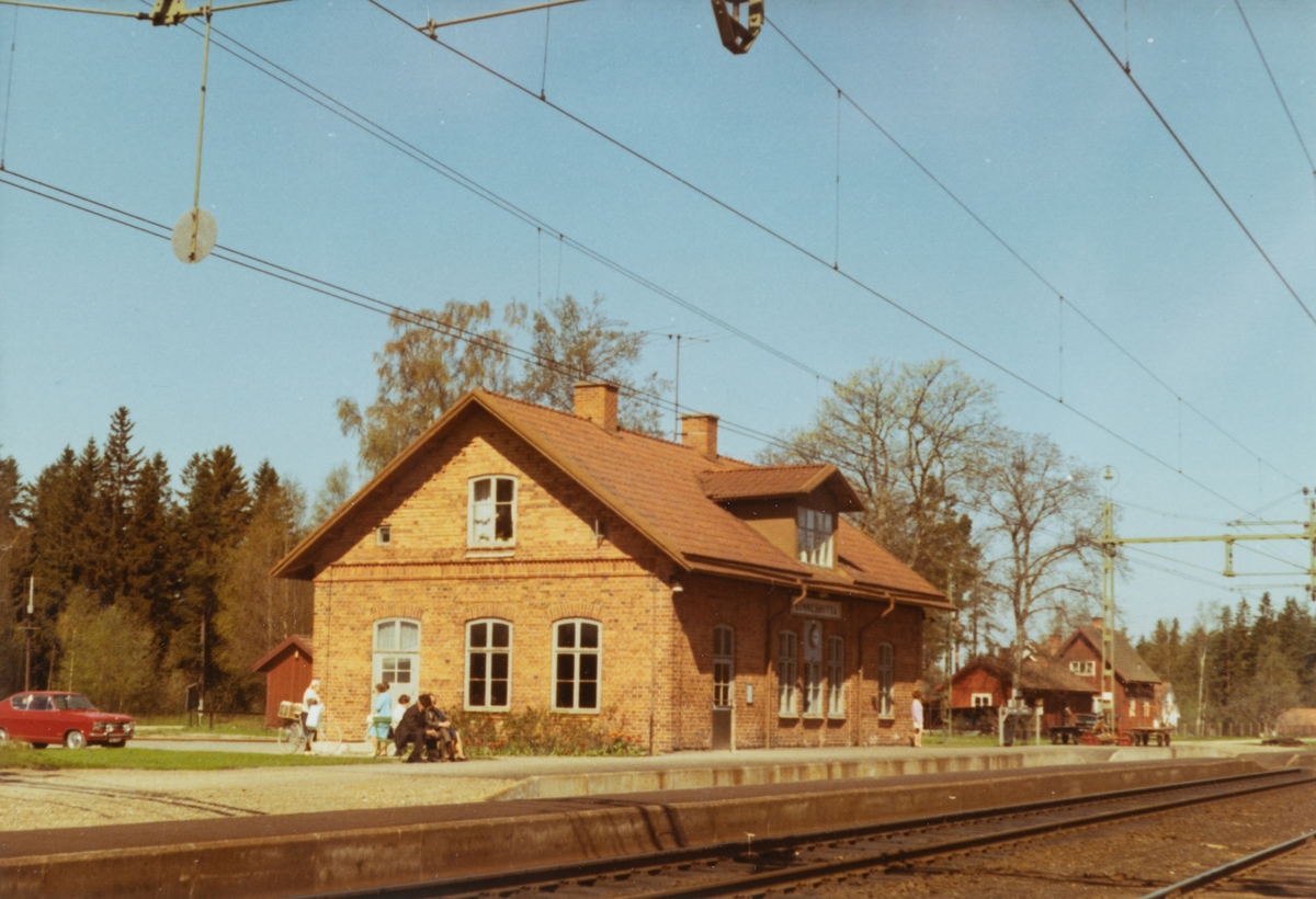 Rönneshytta, järnvägsstationen. Byggnadsår 1873, riven på 1970-talet