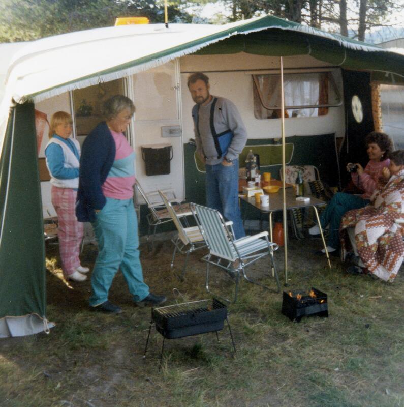 Sveastranda camping, Gjøvik, ca. 1985. 
Foto: Tove Iren Herberg. (Foto/Photo)