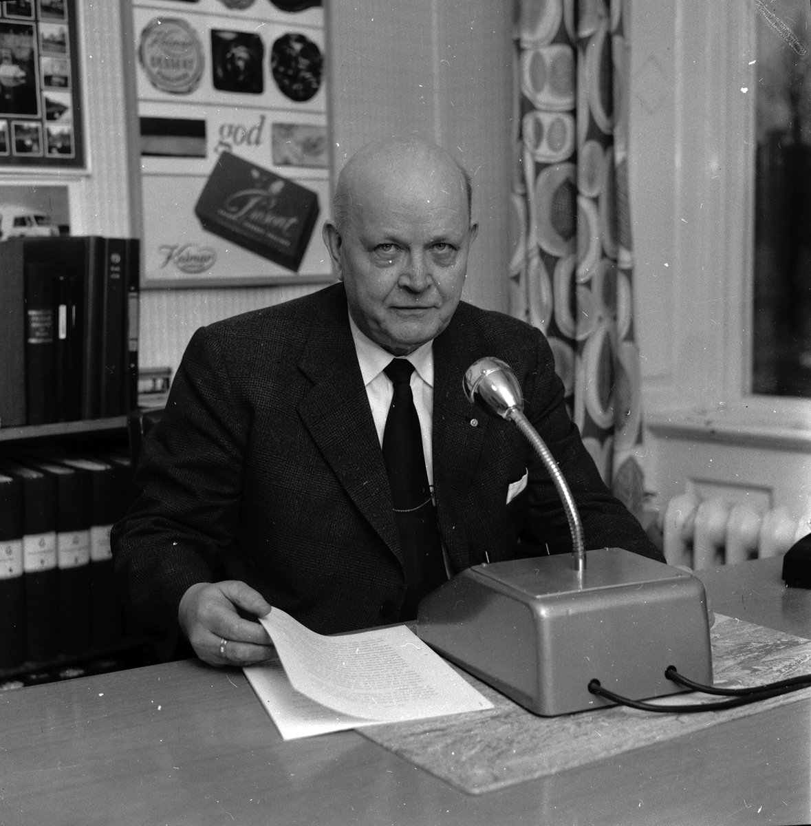 Erik Björklund, Konsum Alfas affärschef 1946-1960, sänder "Konsumradio".