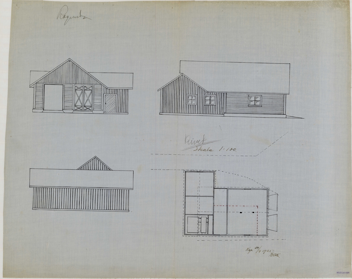 Ritning - Postmuseum / DigitaltMuseum