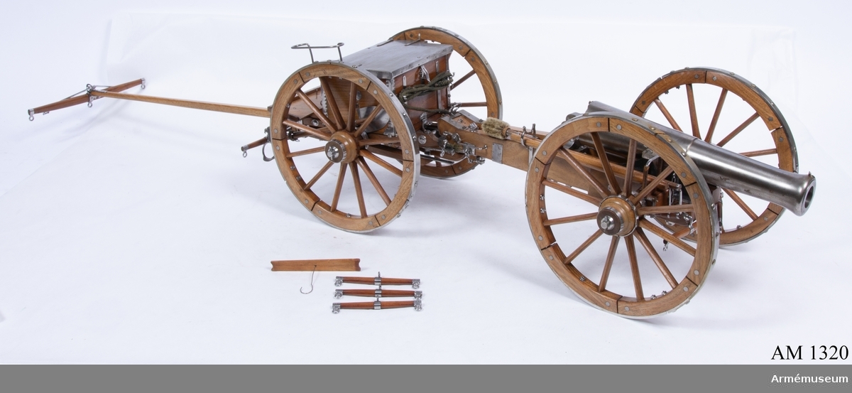 Modell av 12-pundig granatkanon m/1833
