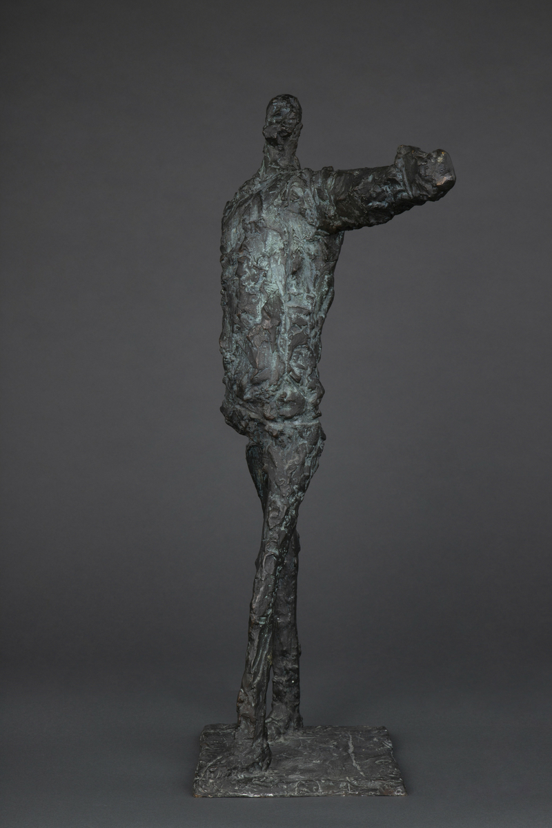 Stålmannen Haukeland [Bronseskulptur]
