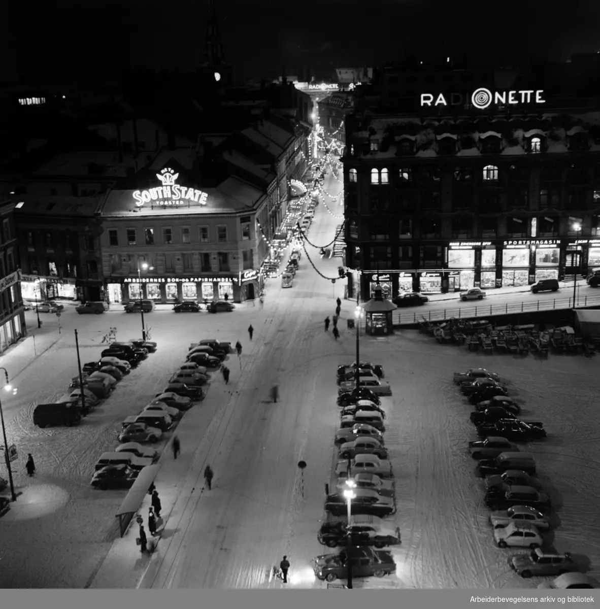 Youngstorget. Desember 1962