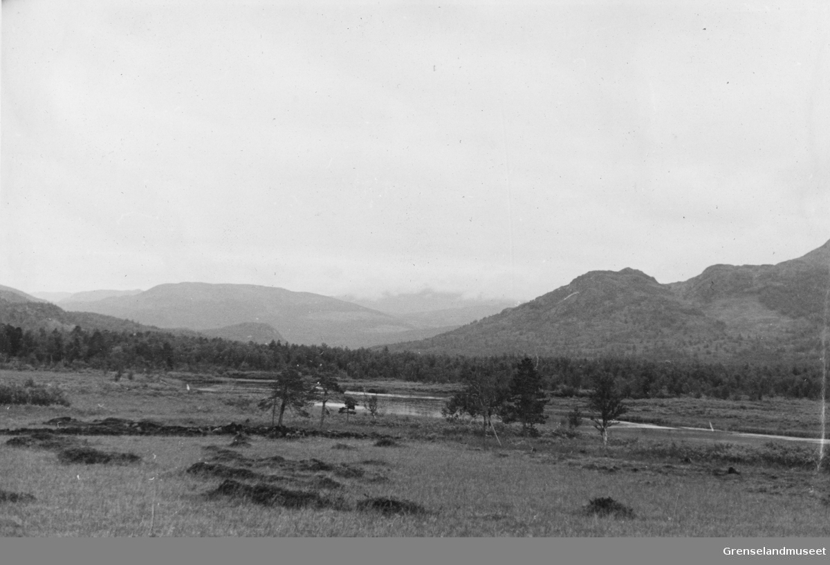 Burfjorddalen mot Middavarre, 2. august 1937.