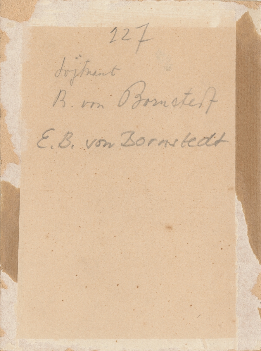 Porträtt av Berno von Bornstedt, underlöjtnant vid Livregementet till häst K 1.