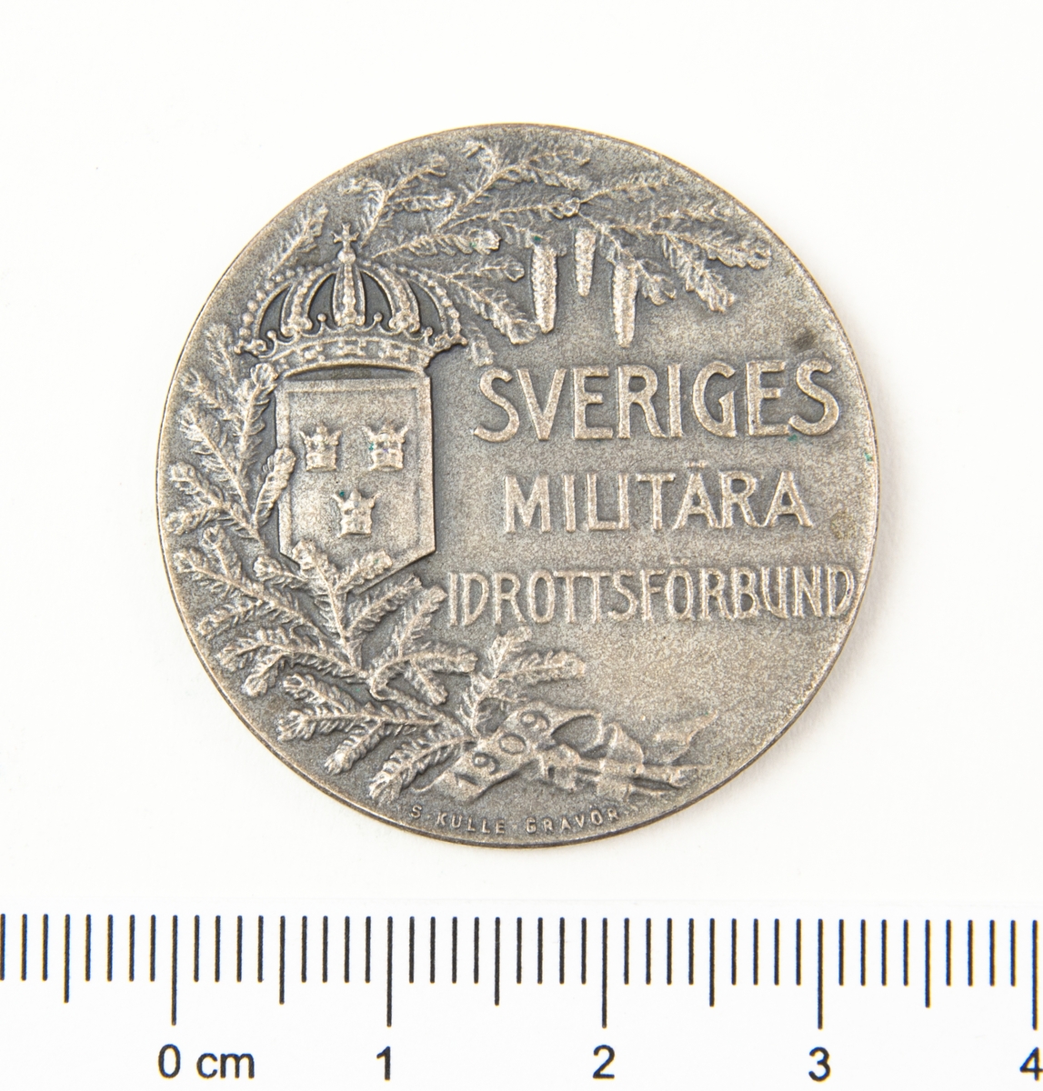 Sveriges militära idrottsförbund. Medalj simning 500m.