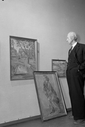 Einar Bothner, maleriutstilling i Trondheim kunstforening