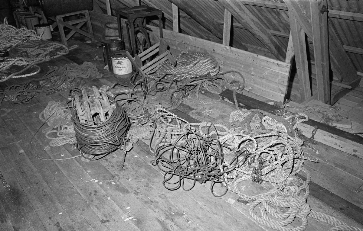 Slepetrosse, Wirevinde, Esse. Fra loftet i båthuset på Sørlistøa ved Osensjøen, Nordre Osen, Åmot, Hedmark.