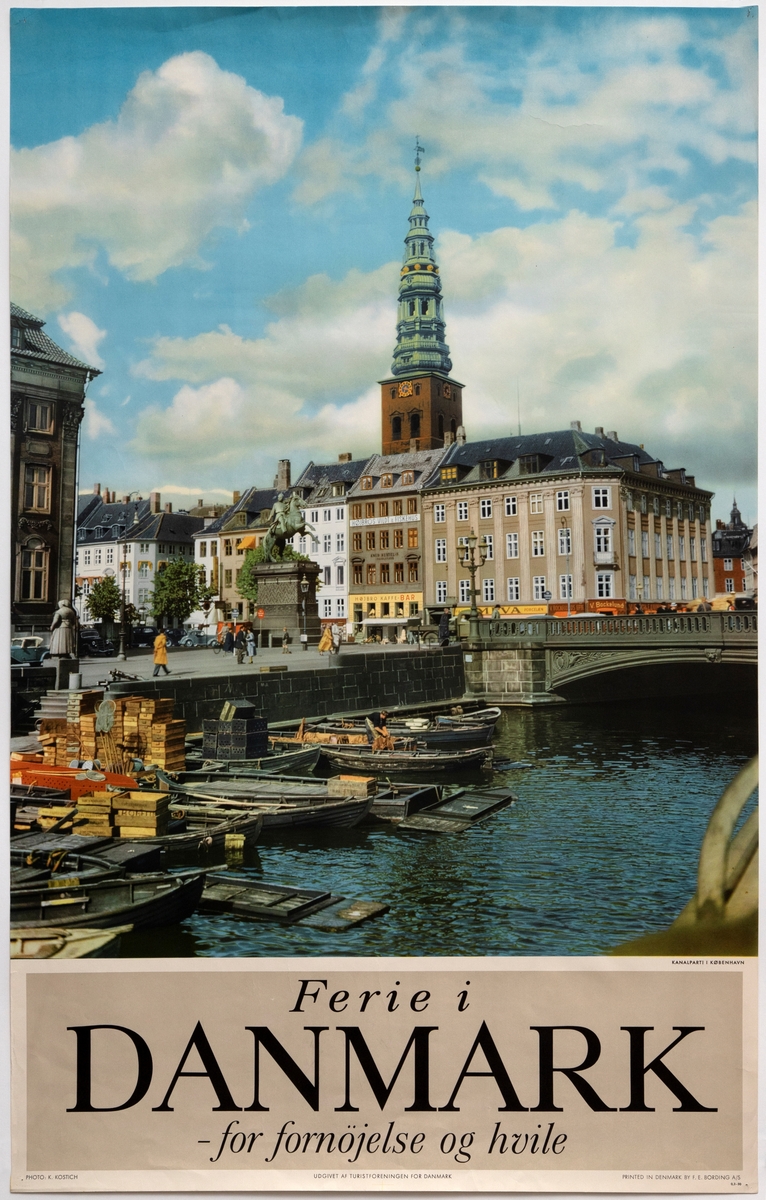 Fargelagt fotografi av kanalparti i København.