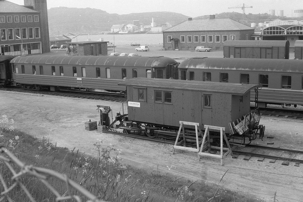 Stasjonsvogn på Bodø stasjon, tidligere konduktørvogn litra F type 3
