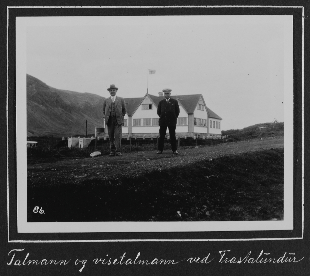 Fra 1000 årsfesten for Alltinget på Island i 1930. Talmann visetalmann Trastalundur.