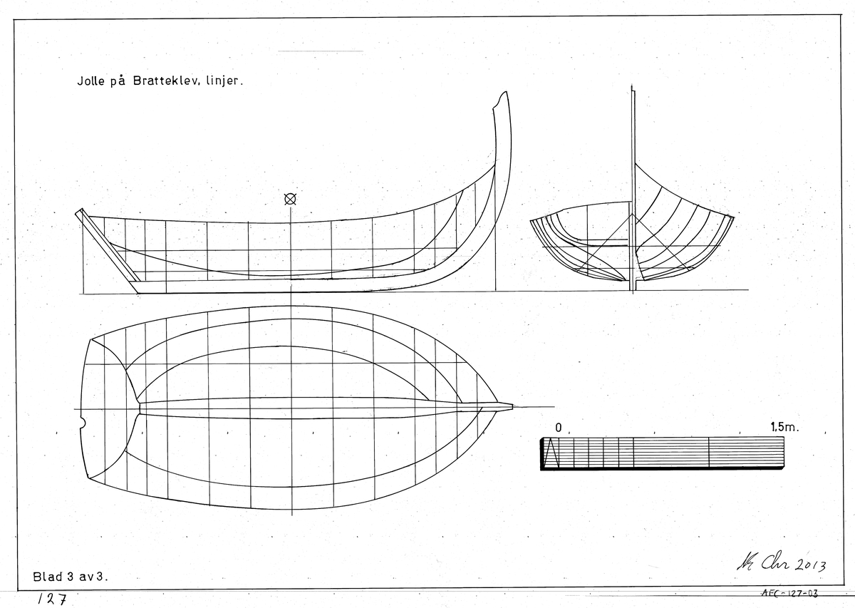 Konstruksjonstegning - Norsk Maritimt Museum / DigitaltMuseum